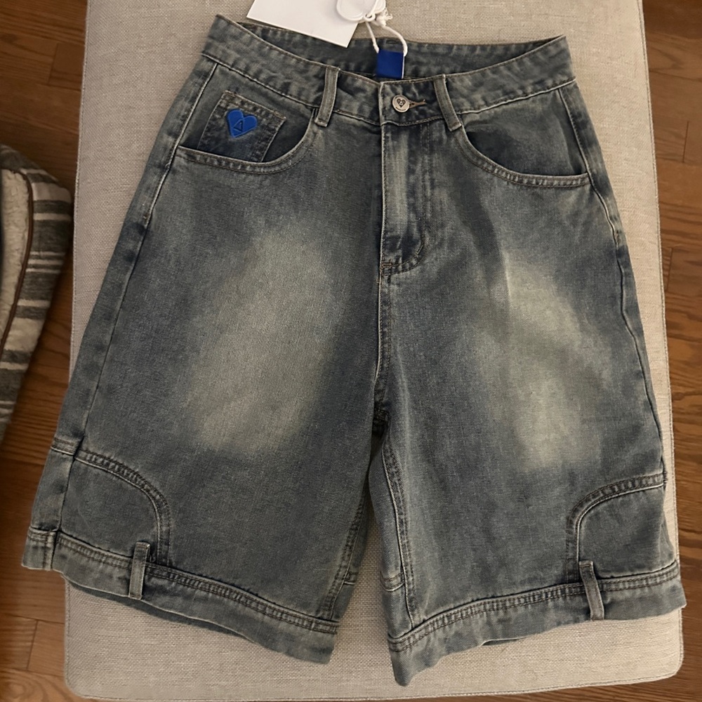 Aelfric Eden Faded Blue Jean Shorts